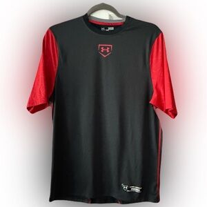 Under Armour Black and Red Tee